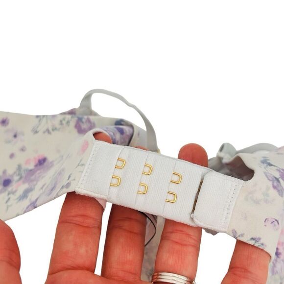 Victoria’s Secret lined Demi floral, print T-shirt bra, size 32B - Picture 5 of 7